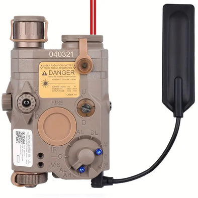 AN/PEQ-15 - LED White Light + Red Laser w/IR Lens (TAN)