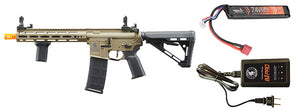 Lancer Tactical - Gen 3 Hellion M-LOK 10" Airsoft M4 AEG with Delta Stock w/ Battery/Charger Bundle