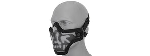 Metal Mesh Half Mask Skull Version (Double Strap)