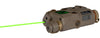 AN/PEQ-15 - LED White Light + Green Laser w/IR Lens (TAN)