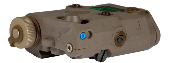 AN/PEQ-15 - LED White Light + Green Laser w/IR Lens (TAN)