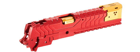 Atlas Custom - Works CNC Aluminum Matrix Kit for Hi-Capa - (Red/Gold)