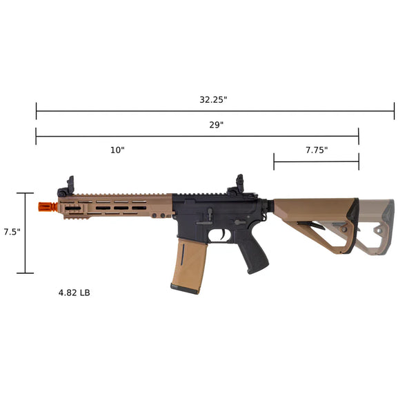 Arcturus - LWT MK-1 CQB 10" AEG Sport Black/Tan SE