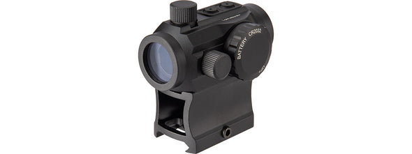 Lancer Tactical - 1x22mm Red Dot Reflex Sight with Lower 1/3 Co-witness Mount w/ 2 Mounts (Color: Black)