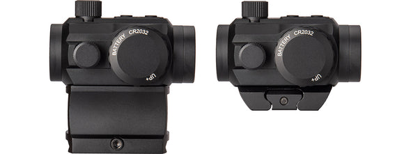 Lancer Tactical - 1x22mm Red Dot Reflex Sight with Lower 1/3 Co-witness Mount w/ 2 Mounts (Color: Black)