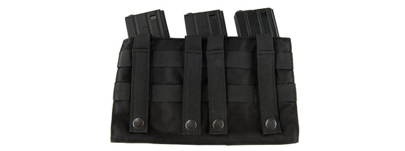 Lancer Tactical - 1000D Nylonh Molle Triple Mag Pouch (Black)