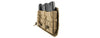 Lancer Tactical - 1000D Nylonh Molle Triple Mag Pouch (Tan)