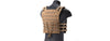 Lancer Tactical - Lightweight Molle Tactical Vest with Retention Cords (Color: Tan)