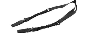 Lancer Tactical - 2-Point Bungee Sling with Dual Buckles (Color: Black)