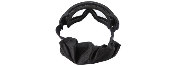 Lancer Tactical - Rage Protective Black Airsoft Goggles (CLEAR LENS)