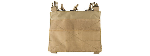 Lancer Tactical - Adaptive Hook And Loop Triple Dual Mag Pouch (Tan)