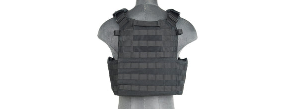 Tactical Vest w/ Triple Inner Mag Pouch (Black)