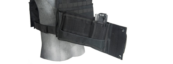 Tactical Vest w/ Triple Inner Mag Pouch (Black)