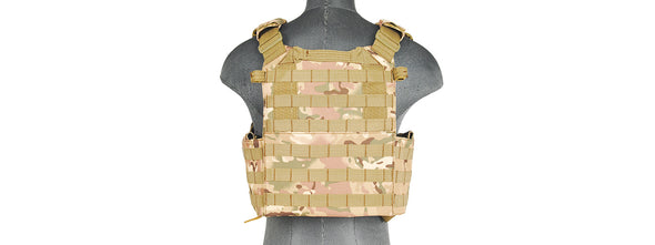 Tactical Vest w/ Triple Inner Mag Pouch (Camo)