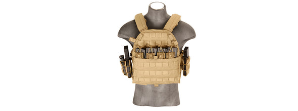 Tactical Vest 1000D Nylon (Tan)