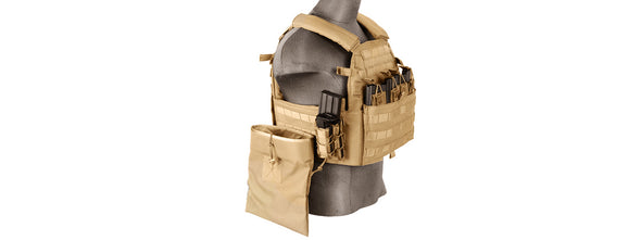 Tactical Vest 1000D Nylon (Tan)