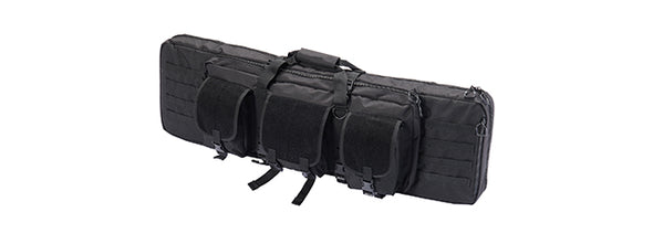 Lancer Tactical - 1000D Nylon 36" Double Rifle Bag - Black