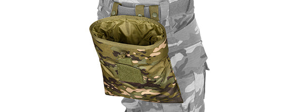 Lancer Tactical - Nylon Foldable Dump Pouch (CAMO TROPIC)