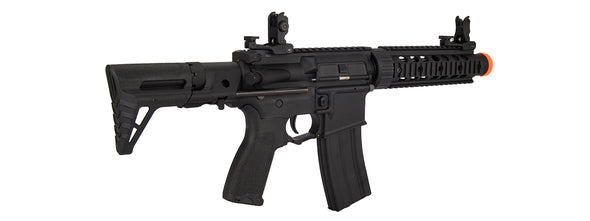 Lancer Tactical - Gen 2 AEG Rifle w/ PDW Stock and Mock Suppressor (Color: Black)