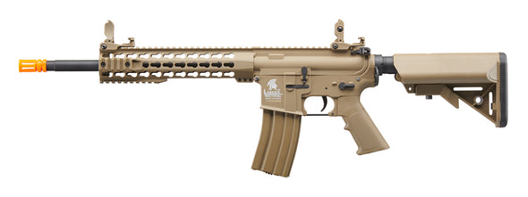 Lancer Tactical - Gen 2 10" Keymod M4 Carbine Airsoft AEG Rifle (Color:Tan)