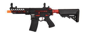 Lancer Tactical - Low FPS Enforcer Needletail Skeleton M4 Airsoft Rifle (Color: Black and Red)