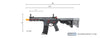 Lancer Tactical - Gen 3 Hellion 7" M-LOK Airsoft AEG Rifle w/ Crane Stock (Color: Black & Red)