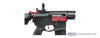 Lancer Tactical - Gen 3 Hellion 7" M-LOK Airsoft AEG Rifle w/ Crane Stock (Color: Black & Red)