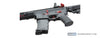 Lancer Tactical - Gen 3 Hellion 7" M-LOK Airsoft AEG Rifle w/ Crane Stock (Color: Black & Red)