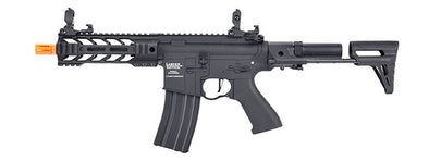 Lancer Tactical - Low FPS Proline Enforcer Battle Hawk 7" M4 Airsoft Rifle w/ PDW Stock (Color: Black)