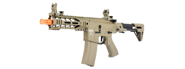 Lancer Tactical - Low FPS Proline Enforcer Battle Hawk 7" M4 Airsoft Rifle w/ PDW Stock (Color: Tan)