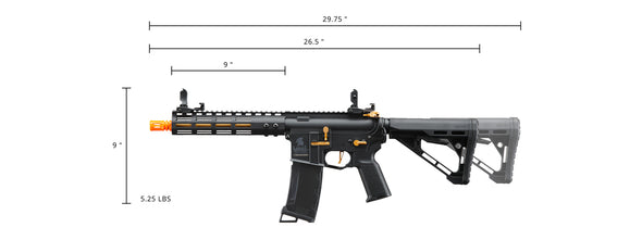 Lancer Tactical - Gen 3 Archon 9" M-LOK M4 Airsoft Rifle w/ Delta Stock