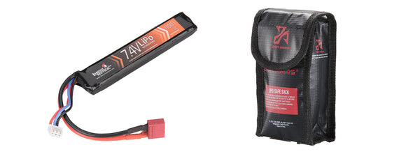 Lancer Tactical - 7.4V 1100mAh 15C Stick Lipo Battery (Deans Connector)