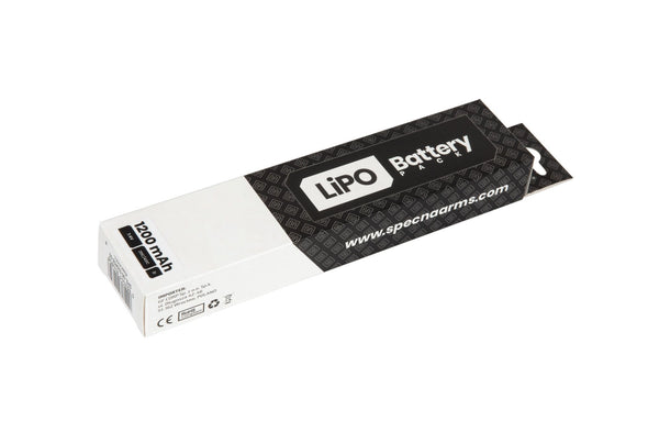 Specna Arms - LiPo 7.4V 1200mAh 20C/40C Battery - T-Connect (Deans) - Under AK Dust Cover