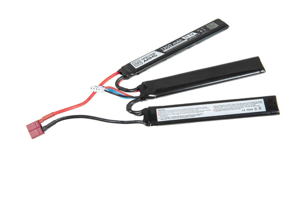 Specna Arms - LiPo 11,1V 1300mAh 15/30C Battery - Butterfly Configuration - T-Connect (Deans)